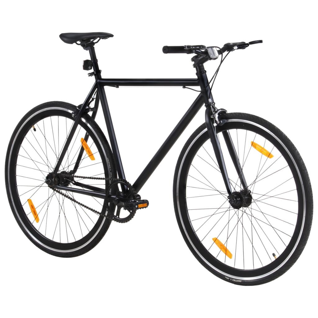 VidaXL Fiets met vaste versnelling 700 c 59 cm zwart