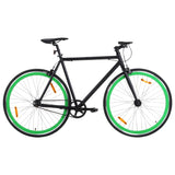 Vidaxl Bicycle con marcia fissa 700 C 51 cm nero e verde