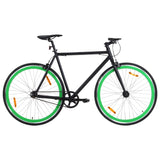 Vidaxl Bicycle avec un engrenage fixe 700 C 59 cm noir et vert