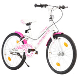 Vidaxl Bike pour enfants 20 pouces rose et blanc