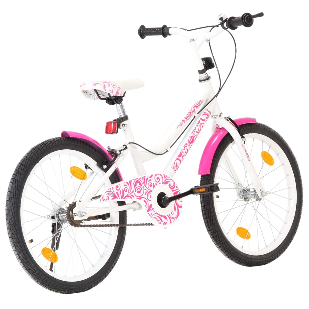 Vidaxl Bike pour enfants 20 pouces rose et blanc