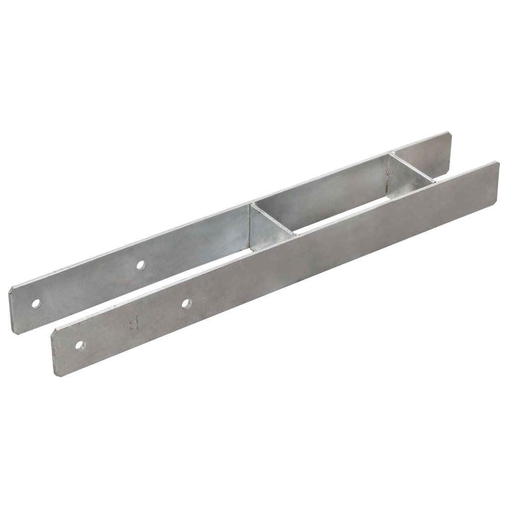 Vidaxl gemahlene Anker 2 PCs 8x6x60 cm verzinkter Stahl Silber gefärbt