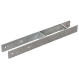 Vidaxl Ground Anchors 2 stk 8x6x60 cm galvaniseret stål sølvfarvet