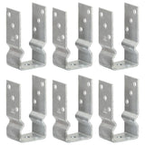 Vidaxl gemahlene Anker 6 PCs 7x6x15 cm verzinkter Stahl Silber gefärbt