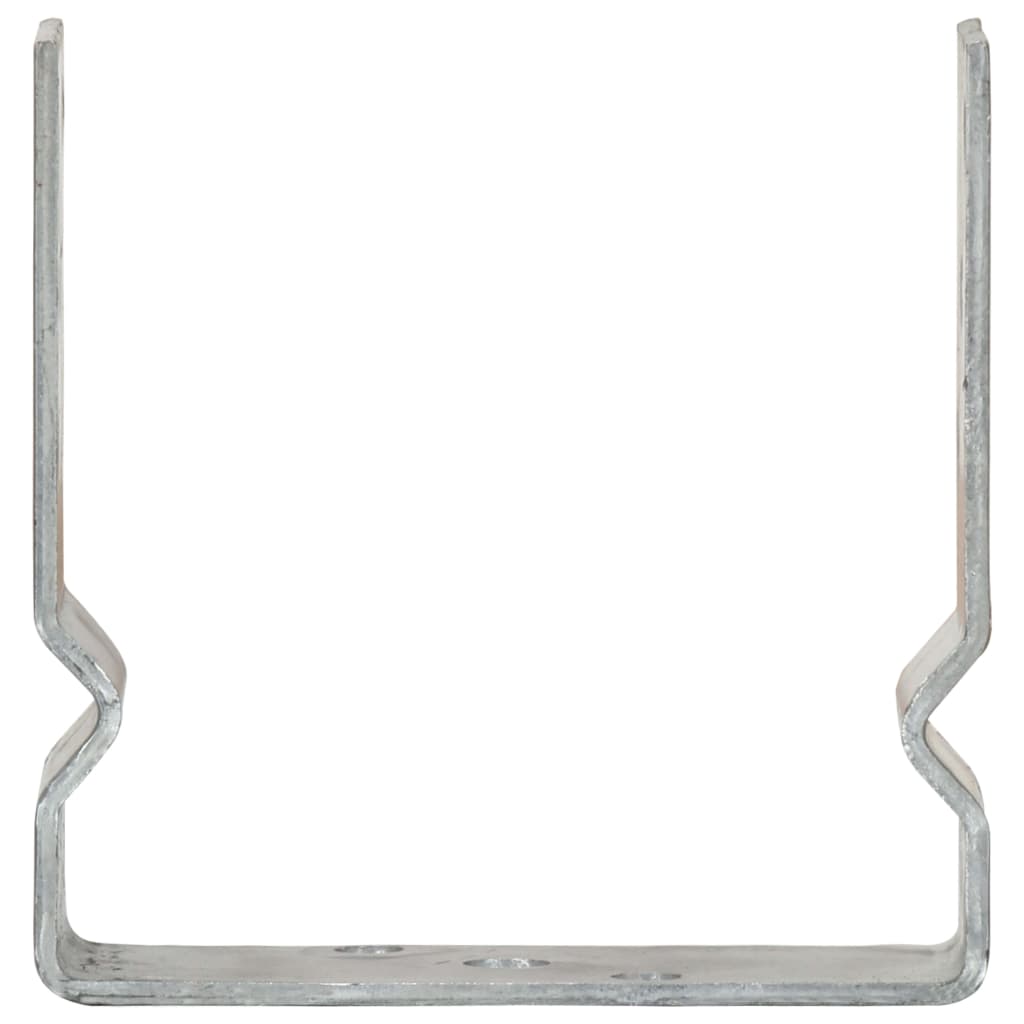 Vidaxl Ground Anchors 6 St 14x6x15 cm galvaniseret stål sølvfarvet