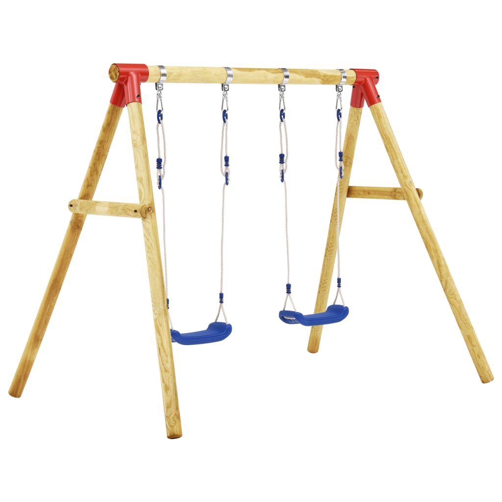 Vidaxl Swings Set 230x130x166 cm de madera de pino