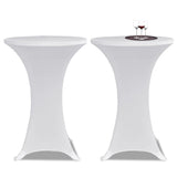 Vidaxl Standing Table Cover 4 St Stretch Ø60 cm White