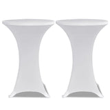 Vidaxl Standing Table Cover 4 St Stretch Ø60 cm White