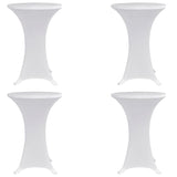 Vidaxl Table debout couvercle 4 ST stret Ø70 cm blanc