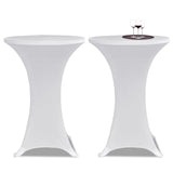 Vidaxl Standing Table Cover 4 St Stretch Ø70 cm White