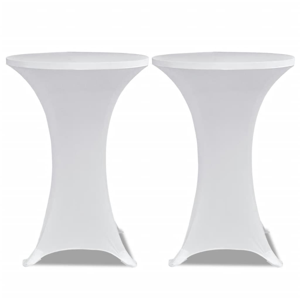 Vidaxl Table debout COUVERTURE 4 ST STRAUT ø80 cm blanc