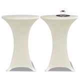 Vidaxl Standing Table Cover 4 St Stretch Ø60 cm Cream