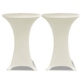 Vidaxl Standing Table Cover 4 St Stretch Ø60 cm creme