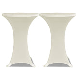 Vidaxl Standing Table Cover 4 St Stretch Ø70 CM Cream