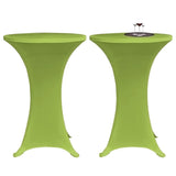 Vidaxl Table cover Stretch 4 st 70 cm green