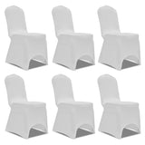 Las cubiertas de asiento de Vidaxl se estiran 12 st White