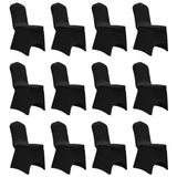 Vidaxl Seat Covers Stretch 12 st Black