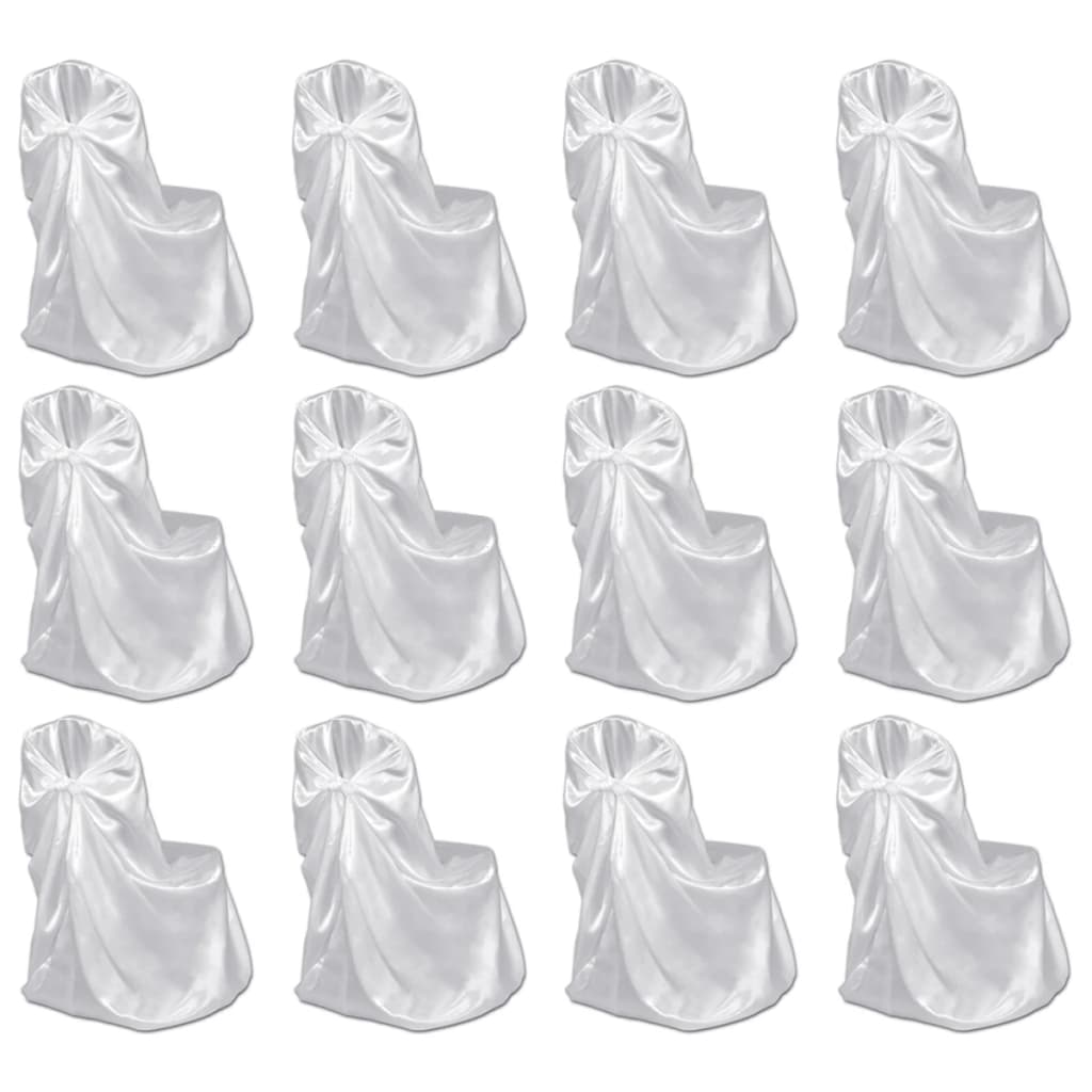 Vidaxl Chair Cover for Wedding 12 St White