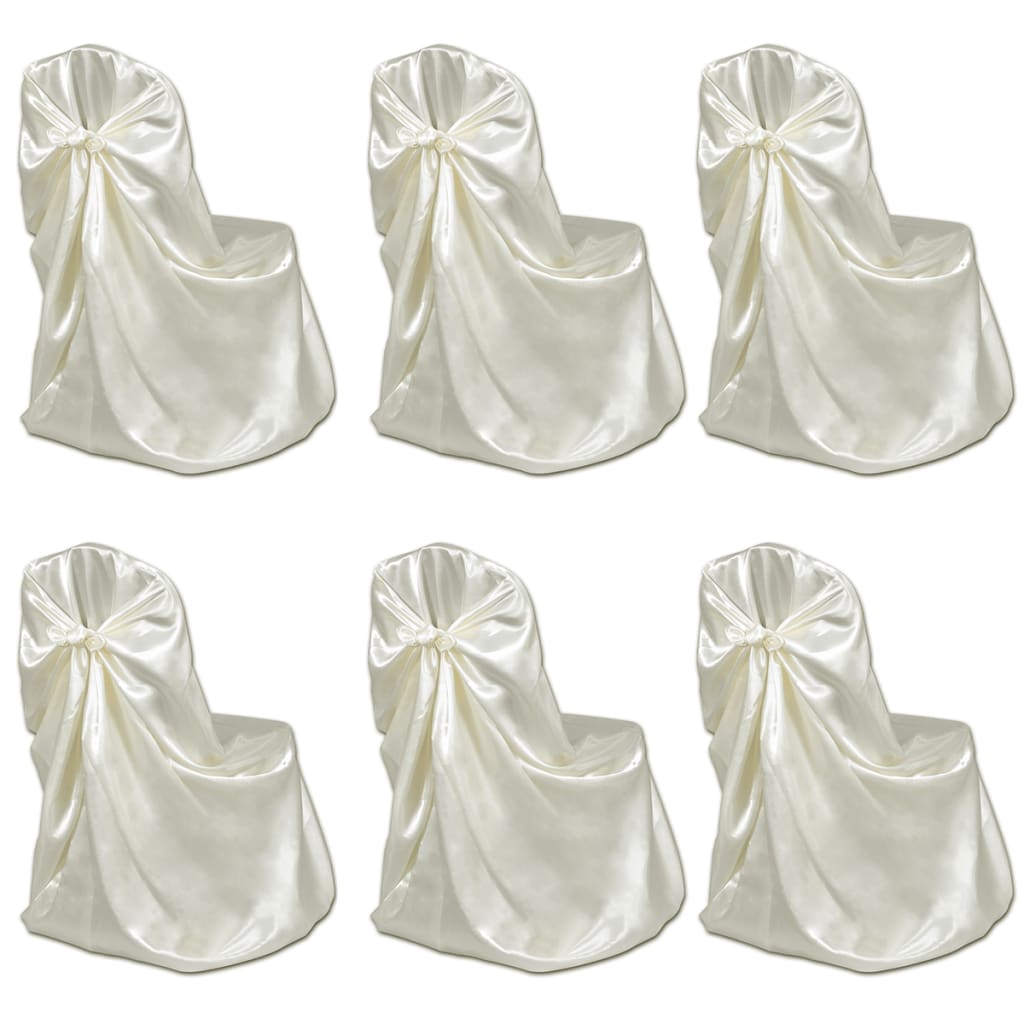 VidaXL chair cover for wedding 12 st crème