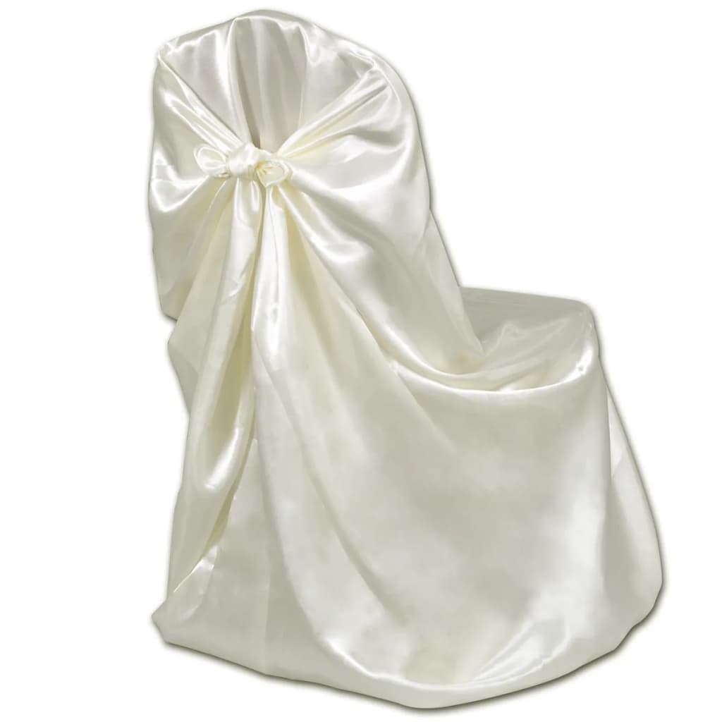 Vidaxl Chair Cover for Wedding 12 St Crème