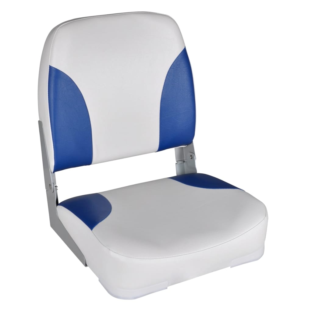 Vidaxl Boat chairs 2 pcs folding backrest 41x36x48 cm blue white