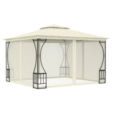 Vidaxl arbor with nets 300x300x265 cm cream -colored