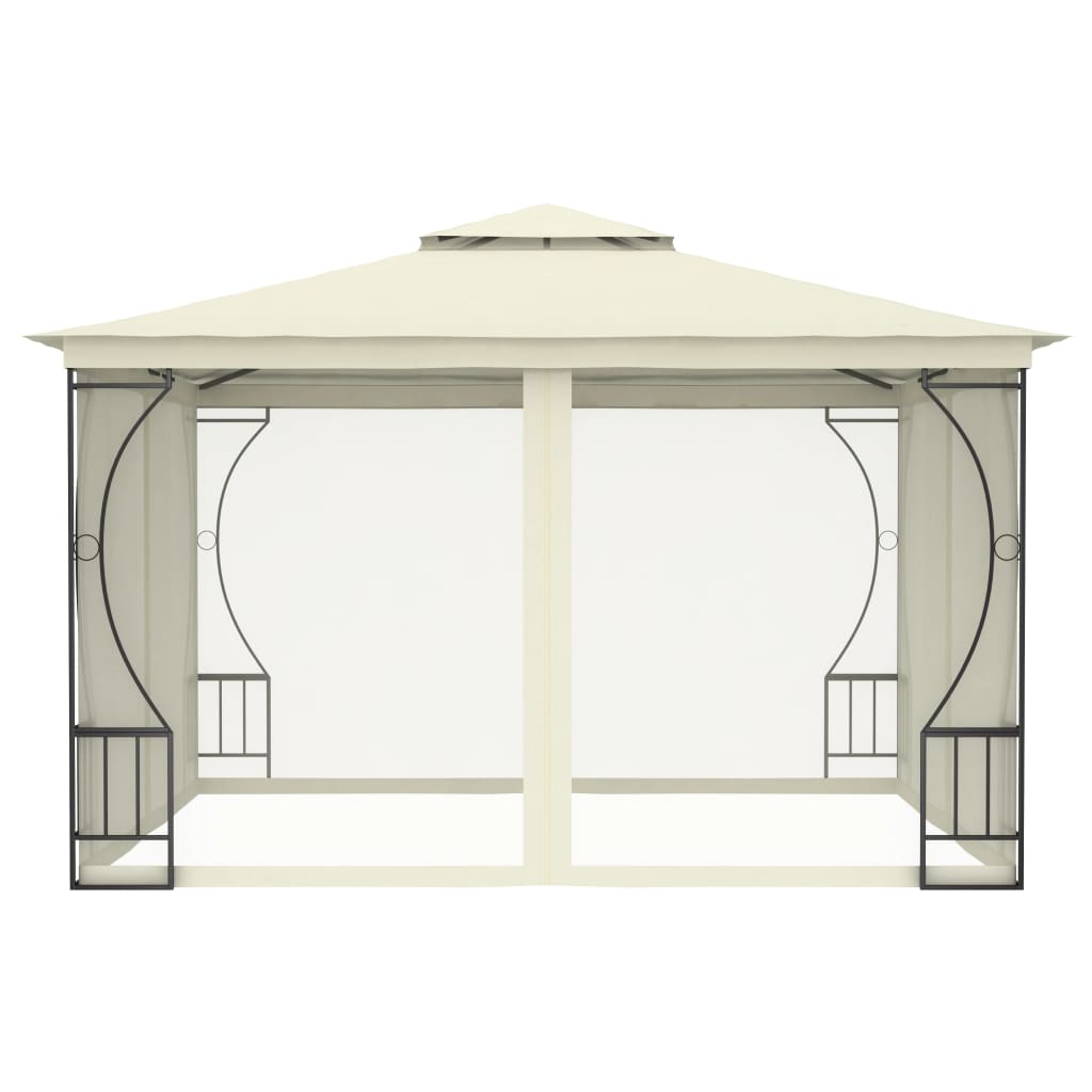 Vidaxl Arbor con reti 300x300x265 cm crema