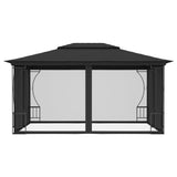 Vidaxl Arbor med garn 300x400x265 cm Anthracite -farget