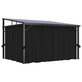 Vidaxl Arbor med gardin 405x294x244 cm antracit