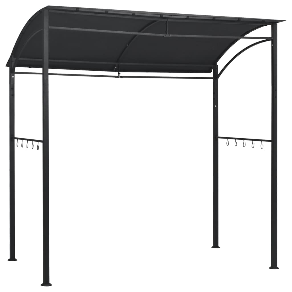 Vidaxl Barbecue Pavilion 215x150x220 cm stål antracit