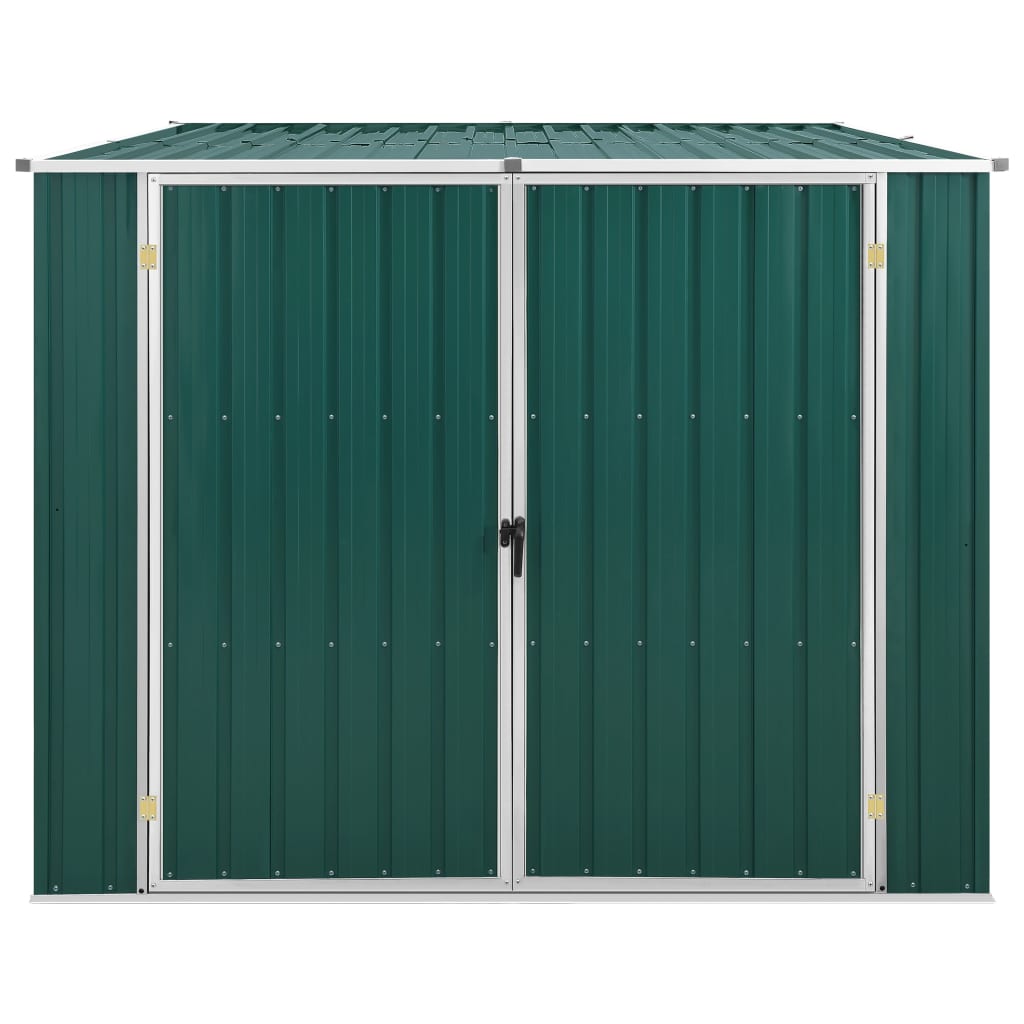 Vidaxl Garden Shed 195x198x159 cm galvanisert stålgrønn