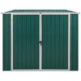 Vidaxl Garden Shed 195x198x159 cm galvanisert stålgrønn