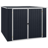 Vidaxl Garden Shed 195x198x159 cm verzinkter Stahl -Anthrazit