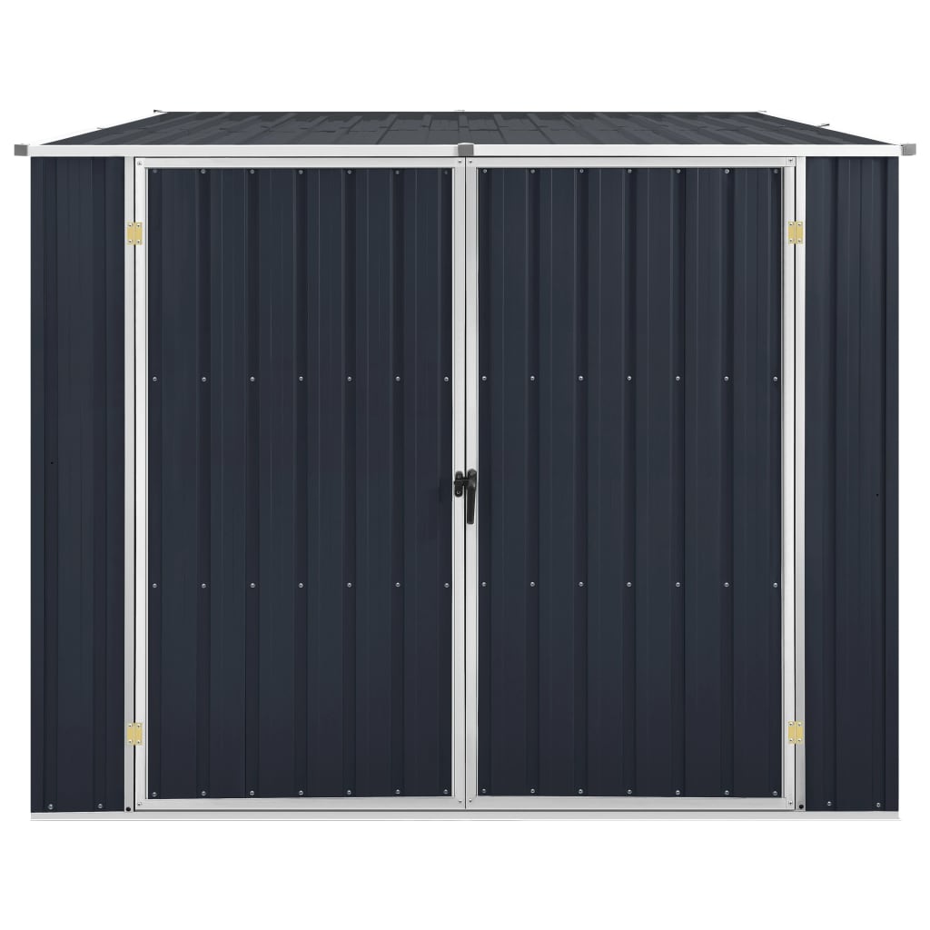 Vidaxl Garden shed 195x198x159 cm Galvanized steel anthracite