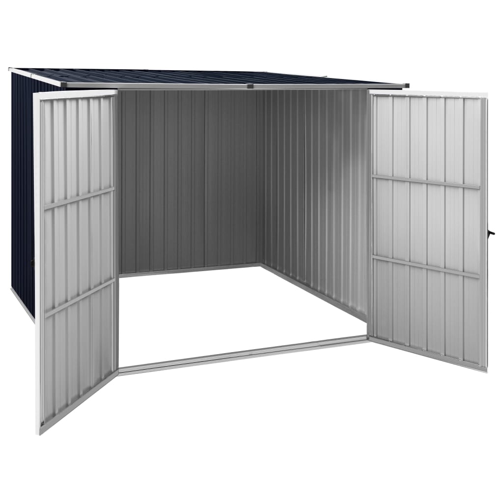 Vidaxl Garden shed 195x198x159 cm Galvanized steel anthracite