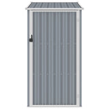 Vidaxl Garden Shed 87x98x159 cm galvanizovaná ocel šedá