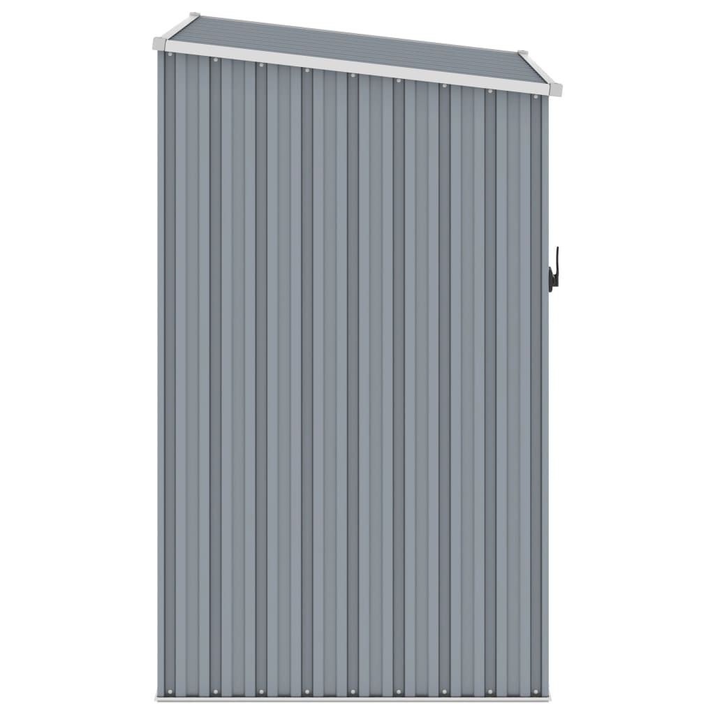 Vidaxl Garden Shed 87x98x159 cm galvanisert stålgrå