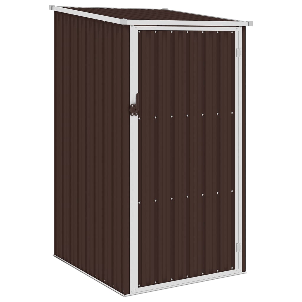 Vidaxl garden shed 87x98x159 cm galvanized steel brown