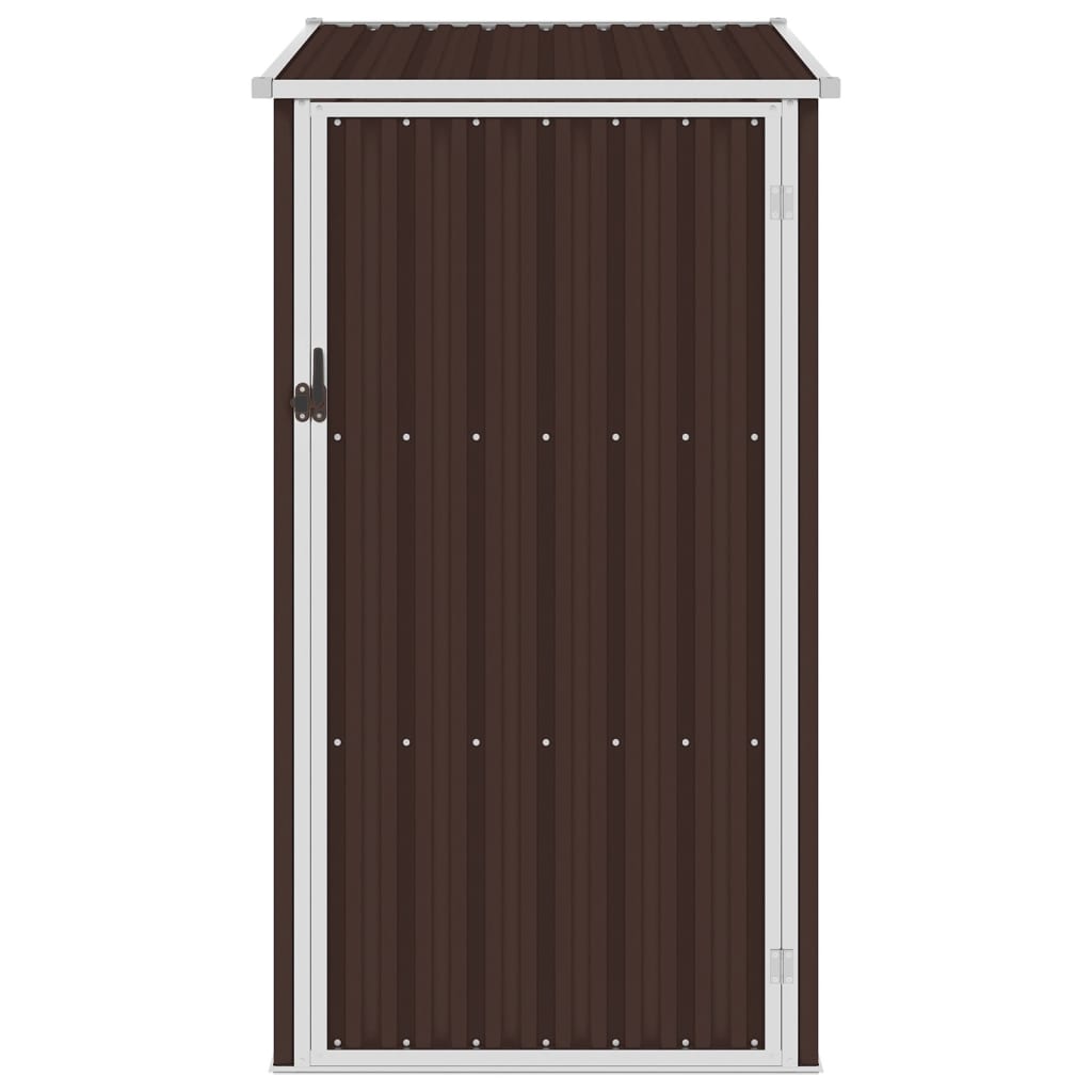 Vidaxl garden shed 87x98x159 cm galvanized steel brown