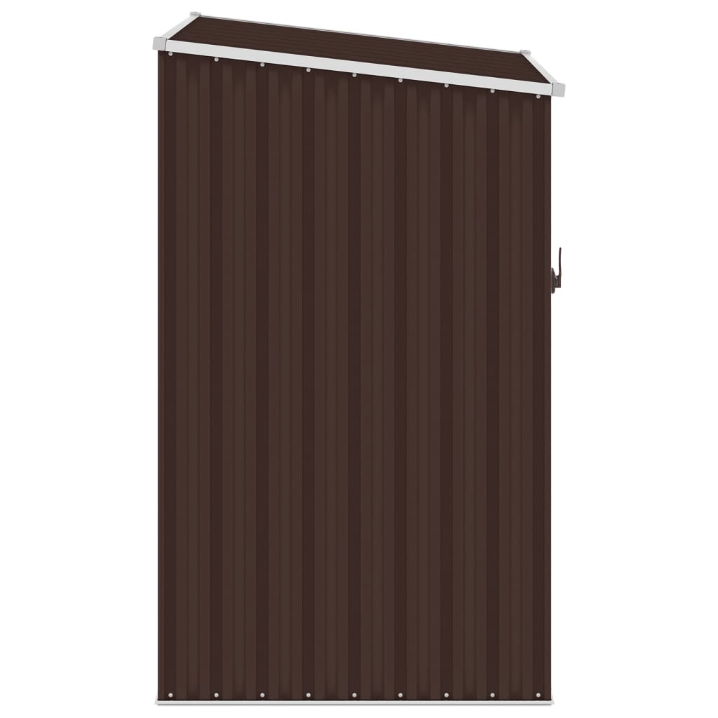 Vidaxl garden shed 87x98x159 cm galvanized steel brown