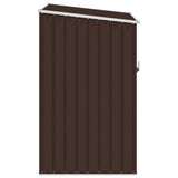 Vidaxl garden shed 87x98x159 cm galvanized steel brown