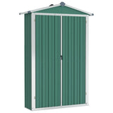 Vidaxl Garden Shed 116x45x175 cm galvaniseret stålgrøn