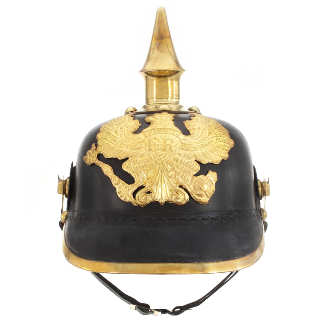 Vidaxl PickelHaube Réplique germanique Larp Steel Black