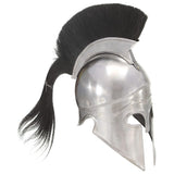 Vidaxl Soldatenhelm Réplica griega Larp Steel Silver Colored