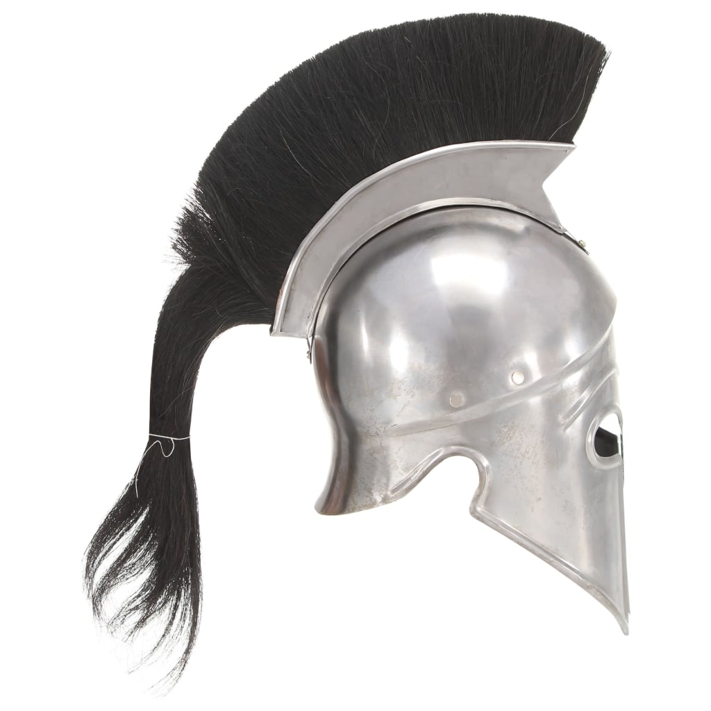 Vidaxl Soldatenhelm Greek replica Larp Steel Silver colored