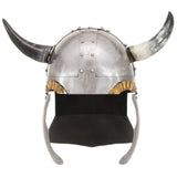 Vidaxl Viking Helmet Fantasy Larp Steel Silver Coloted