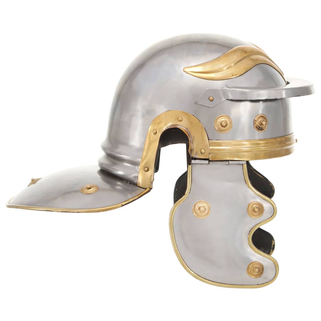 Vidaxl Soldiershelm Roman Replica Steel Silver Colored