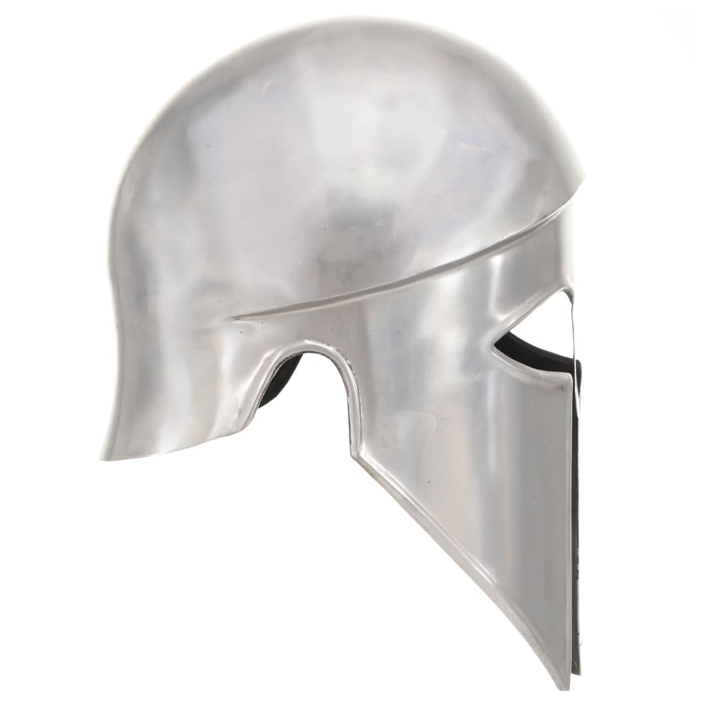 Vidaxl Soldatenhelm Réplica griega Larp Steel Silver Colored