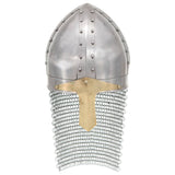 Vidaxl Crusader Casque Replica Larp Steel Silver Colored