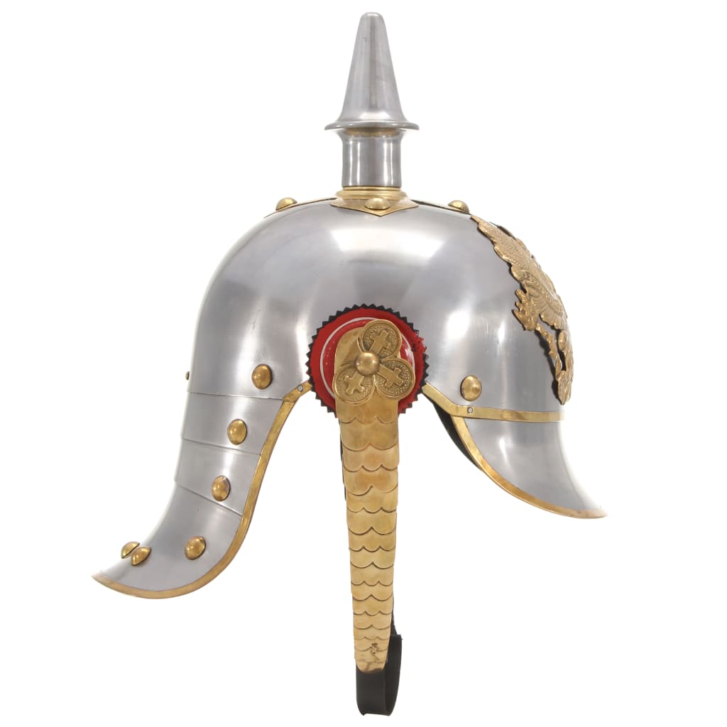 Vidaxl PickelHaube Réplique germanique Larp Steel Colored